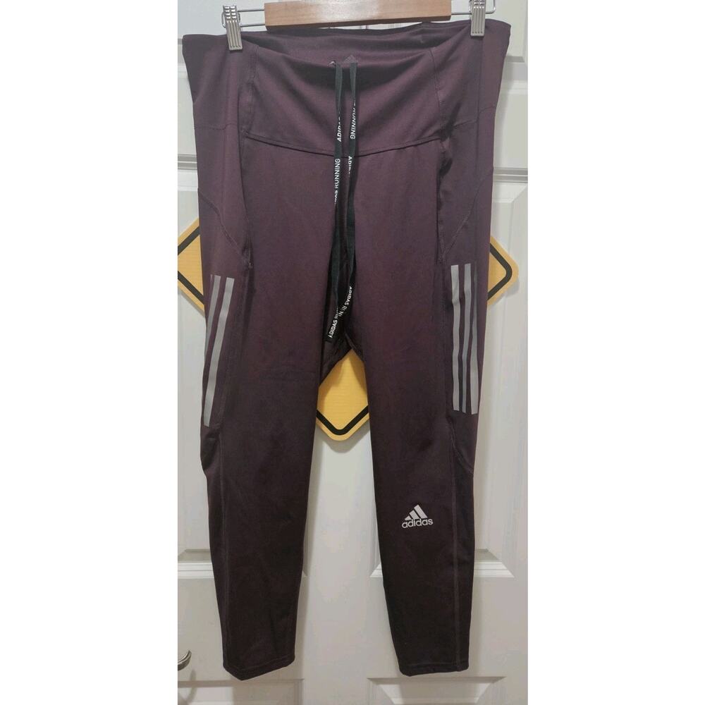 Women's Adidas Own The Run 7/8 Leggings Victory Crimson Reflective Plus 1x